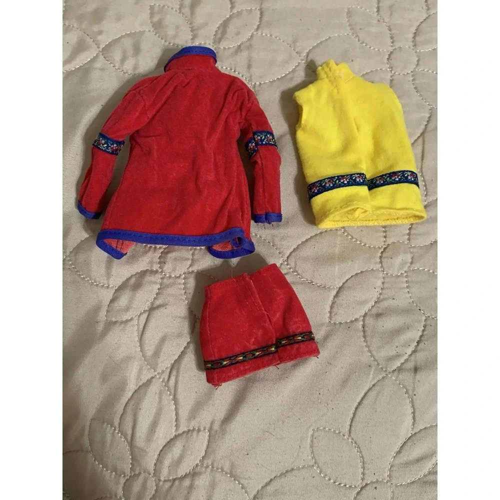 Vintage Mattel United Colors of Benetton BARBIE Red Yellow Blue 1990's